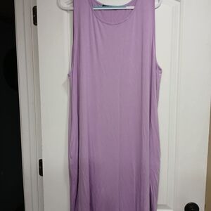 Lavender Glitzy Girlz 4X Sleeveless Midi Dress